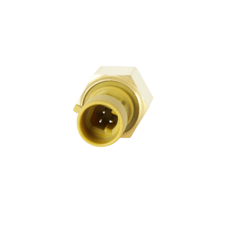 AEM 3.5 Bar MAP sensor brass gauge kit with flying lead, showing detailed brass sensor and wiring for automotive boost measurement.