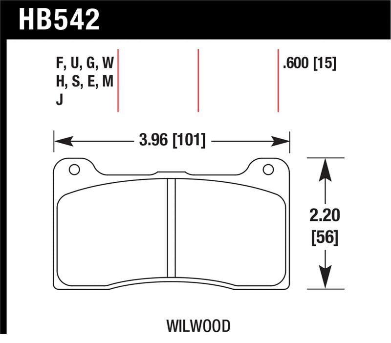 Hawk Performance Dynapro Narrow Mount billet DTC-60 race brake pads for high-performance racing brake system.