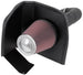 K&N Engineering cold air intake kit installed in a 2014-2015 Chevy/GMC 1500 V-8 5.3/6.2L engine for improved performance and airflow.