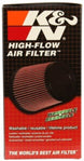 K&N Engineering oval drop-in air filter with 8-7/8 inch length, 5-1/4 inch width, and 3-1/4 inch height for vehicle performance