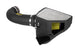 Airaid cold air intake system with yellow dry media filter and metal tube for 2016-2020 Chevy Camaro SS 6.2L engine.