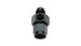 Vibrant -4AN male to female union adapter fitting with 1/8in NPT port, shown in close-up with metallic finish