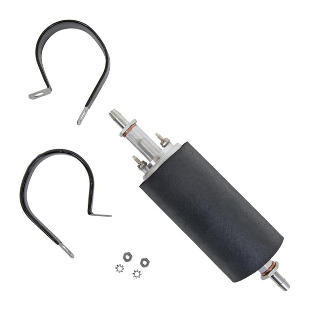 Walbro 12V Kohler generator inline fuel pump with 60 psi, 30 LPH flow, and 4.3 amp for reliable fuel delivery.