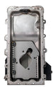 Moroso Ford 4.6/5.4L oil pan with rear sump, 8-quart capacity, steel construction, designed for road race wet sump applications.