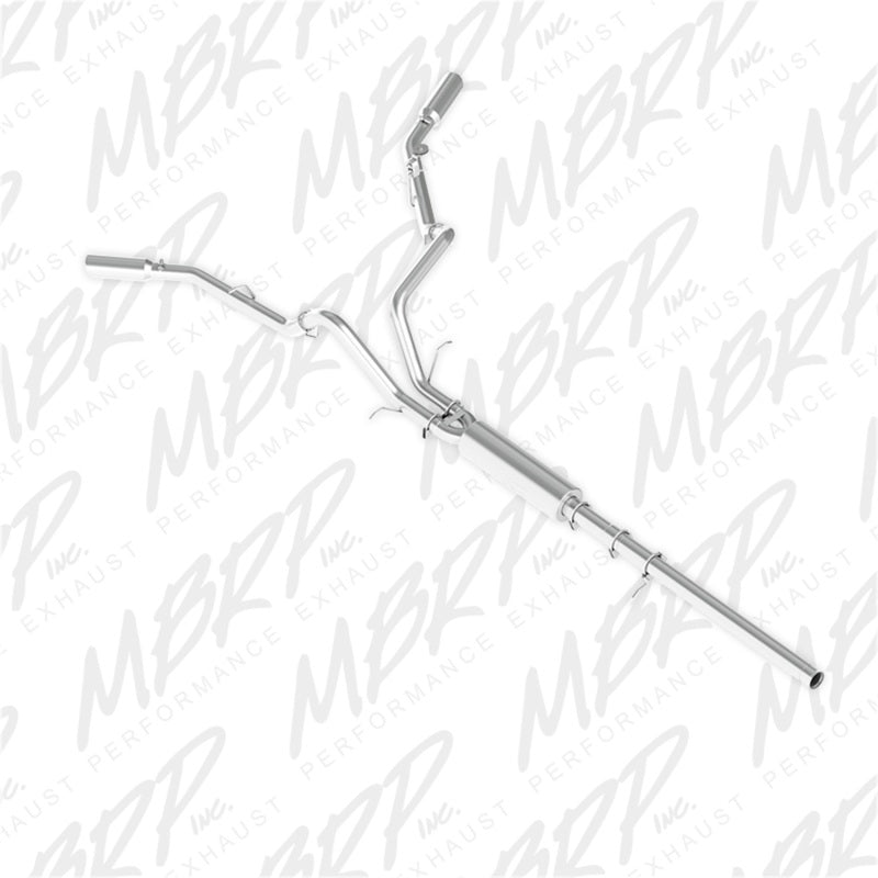 MBRP dual split side aluminum catback exhaust for Chevy/GMC Silverado/Sierra 4.3L V6 and 5.3L V8 trucks
