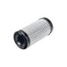Injector Dynamics ID-F1250 fuel filter, high-performance automotive fuel filter mounted on a vehicle engine.