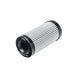 Injector Dynamics ID-F1250 fuel filter, high-performance automotive fuel filter mounted on a vehicle engine.