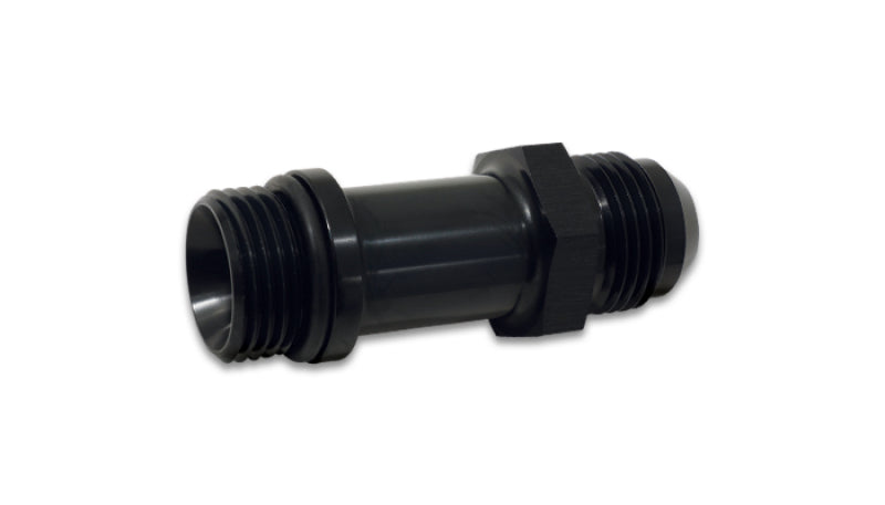 Vibrant Male -8AN to Male Straight ORB fitting with O-ring extender, 1.875 inches long, for high-performance automotive applications