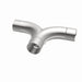 MagnaFlow 2.50-inch stainless steel smooth transition T connecting pipe with 90/90 degree bends for exhaust systems.