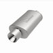 MagnaFlow muffler with tip, stainless steel, 14x5x8 inches, dual inlet, 2.25/4 inch pipe, automotive exhaust part