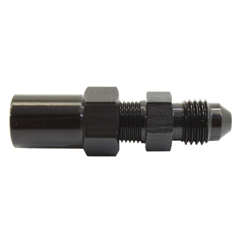 Snow Performance water methanol nozzle holder with 1/8in NPT female to 4AN male low profile straight fitting
