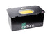 Radium Engineering R14A 14-gallon fuel cell with black metal tank and fitting, designed for high-performance fuel storage.