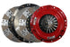 McLeod Racing RXT HD twin clutch kit with aluminum flywheel, sprung hub, 8-bolt modular assembly, suitable for high-performance vehicles.