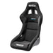 Black Sparco QRT-R 2019 race seat with side mount, designed for racing and high-performance driving.