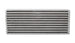 Vibrant universal oil cooler core, 4x12x2 inches, showcasing metal fins and inlet/outlet ports for engine cooling.