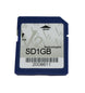 Innovate Motorsports 1 GB SD card for gauge components, shown with standard rectangular shape and label on the front.