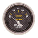 Autometer marine carbon fiber electric fuel level gauge with 2-1/16 inch display and 240-33 ohms resistance, featuring a sleek design.