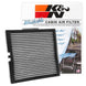 K&N Engineering full-size truck cabin air filter for 2014-2016 GM trucks, showing the filter element and packaging.