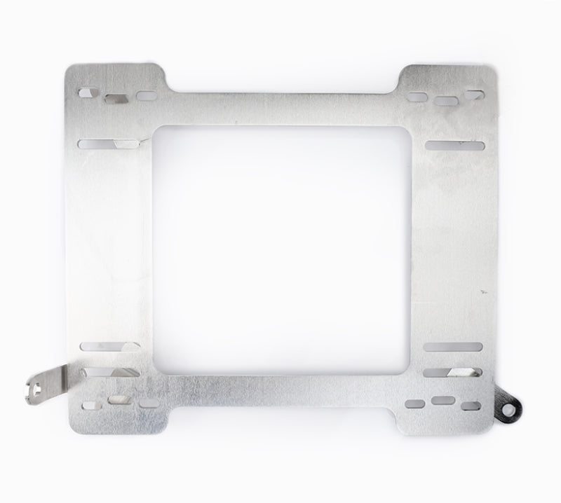 Pair of NRG seat brackets for 1999-2005 BMW E46, metal seat frame mounting brackets for car seat installation.