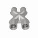 MagnaFlow Smooth Trans X 2.5/2.5 stainless steel X pipe for exhaust systems, showing polished metal with smooth welds.