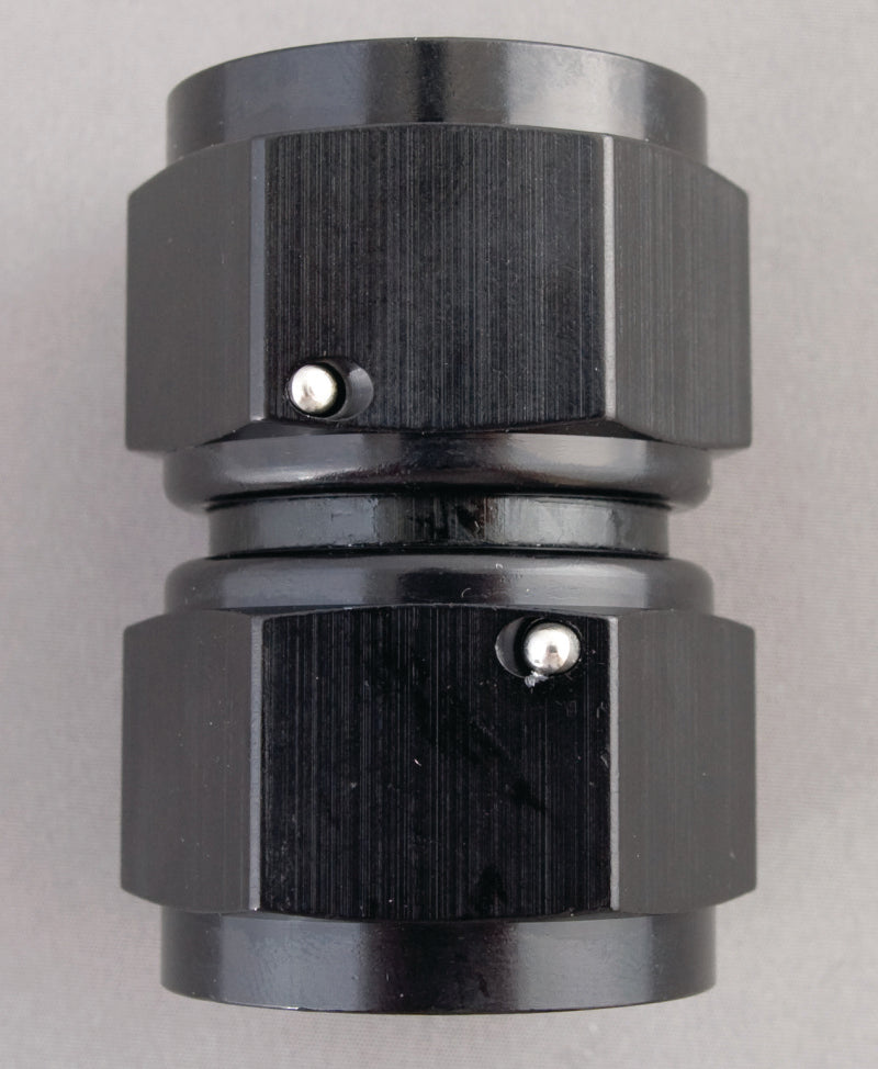 Fragola black -8AN female fitting connector, high-quality automotive and racing part with durable metal construction.