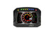 AEM CD-5LG carbon logging digital dash display with internal 10Hz GPS and antenna, showing gauges and digital readouts.