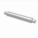 MagnaFlow Mag SS muffler with 22x4x4 inch dimensions, 2.5-inch inlet and outlet, showcasing its polished stainless steel construction.