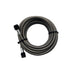 Snow Performance 5ft stainless steel braided water line for injection pumps, black 4AN fitting, durable automotive fluid transfer component