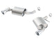 Borla axle back exhaust for 2016 Camaro 6.2L V8 S-Type rear section, showing chrome tips and exhaust pipes.