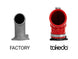 aFe Takeda turbo inlet and intake for 2019-2020 Hyundai Veloster N L4-2.0L (T) in red, showing the turbo inlet component.