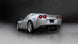 Polished CORSA Performance axle-back exhaust for 2009-2013 Chevrolet Corvette C6 6.2L V8, showing the shiny metal finish and design.