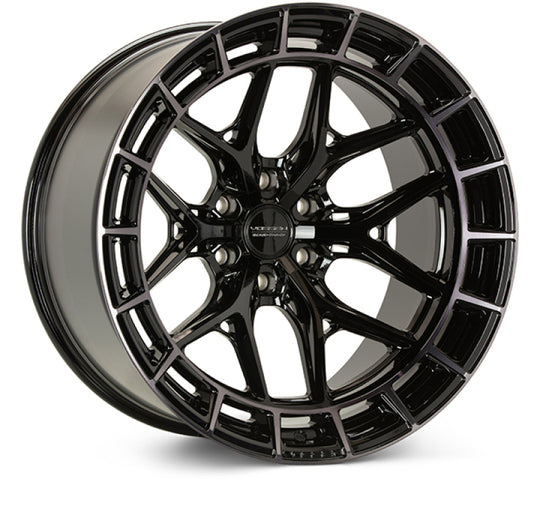 Vossen HFX-1 20x10 forged wheel in tinted gloss black with deep lip, 6x135 bolt pattern, ET-18 offset, 87.1 CB