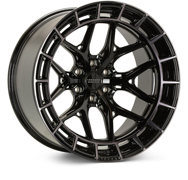 Vossen HFX-1 20x10 forged wheel in tinted gloss black with deep lip, 6x135 bolt pattern, ET-18 offset, 87.1 CB