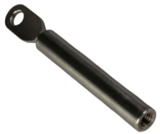 Turbosmart IWG75 6.3mm internal wastegate clevis for turbocharger wastegate accessories, showing metal component with adjustable parts.
