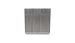 Vibrant vertical flow intercooler core with 12-inch width, 12-inch height, and 3.5-inch thickness, showcasing its cooling fins and construction.