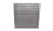 Vibrant universal oil cooler core, 12x12x2 inches, with metal fins and fittings, designed for efficient engine oil cooling.