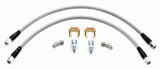 Wilwood front brake line kit for 2005-current C6 Corvette with SL4, SL6, or W4/6A calipers, showing brake hoses and fittings.