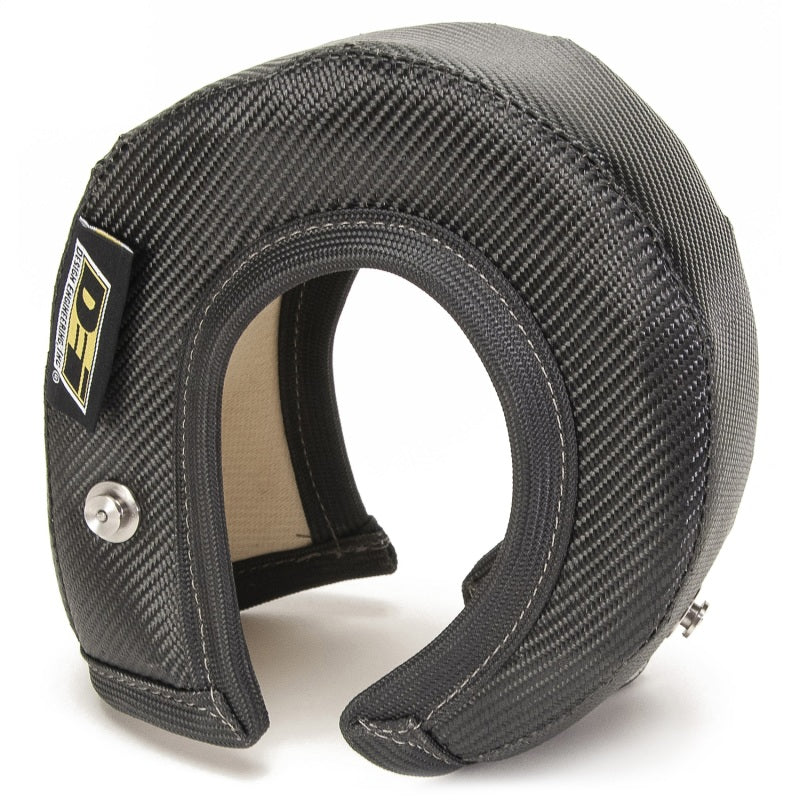 DEI Turbo Shield T4 onyx turbo blanket shield, heat-resistant insulation for turbochargers, designed for high-performance automotive use