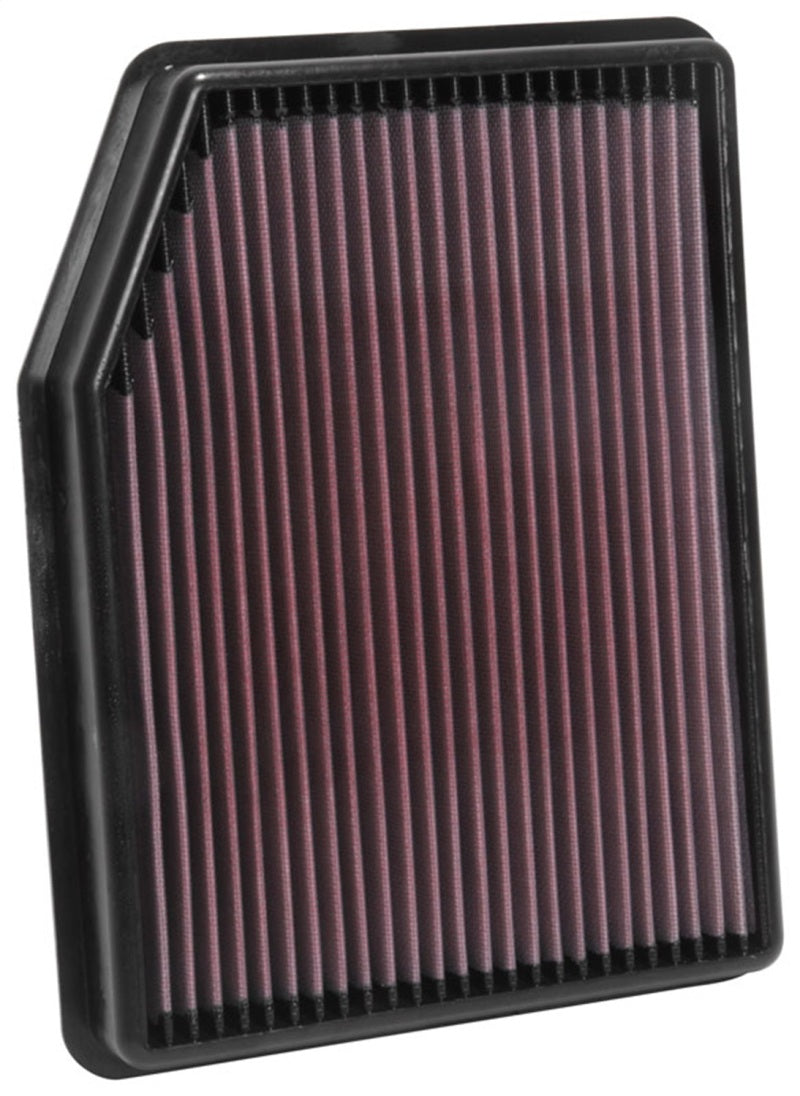 K&N Engineering drop-in air filter for 2019 Chevrolet Silverado 1500 V8 5.3L engine, high-performance vehicle air filter