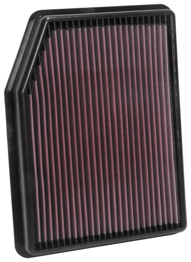 K&N Engineering drop-in air filter for 2019 Chevrolet Silverado 1500 V8 5.3L engine, high-performance vehicle air filter