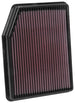 K&N Engineering drop-in air filter for 2019 Chevrolet Silverado 1500 V8 5.3L engine, high-performance vehicle air filter