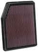 K&N Engineering drop-in air filter for 2019 Chevrolet Silverado 1500 V8 5.3L engine, high-performance vehicle air filter
