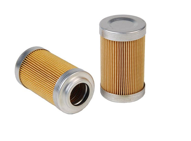Aeromotive 10 micron fabric filter element for fuel filter assemblies 12301, 12306, 12321, showing the replaceable filter media.
