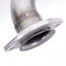 Stainless Works 2017 F-150 Raptor 3.5L downpipe with high-flow cats, factory connection, and durable stainless steel construction.