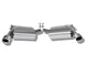 Borla axle back exhaust rear section for 2010 Camaro 3.6L V6, stainless steel with polished tips, high-performance car part