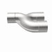 MagnaFlow Y Pipe with 2.50-inch stainless steel smooth transition, 90-degree angle for automotive exhaust systems.