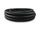 Vibrant -6 AN black nylon braided flex hose with PTFE liner, 150ft roll, showing the textured braided exterior and flexible hose structure.