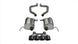 Corsa Performance black axle back exhaust system with quad 4.5-inch tips for 2017-2019 Chevy Corvette Z06, Xtreme model.