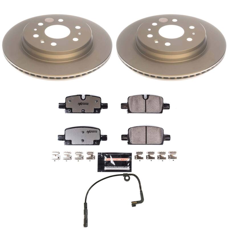 PowerStop Z36 coated rear brake kit for 2021-2024 Cadillac Escalade, designed for truck and tow performance.