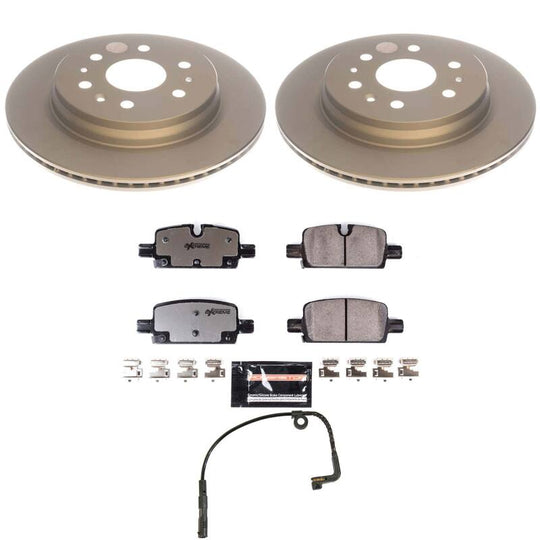 PowerStop Z36 coated rear brake kit for 2021-2024 Cadillac Escalade, designed for truck and tow performance.